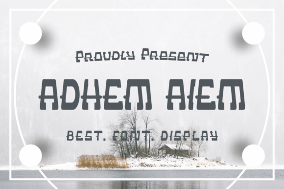 Adhem Aiem: A Bold Display Font for Editorial Projects