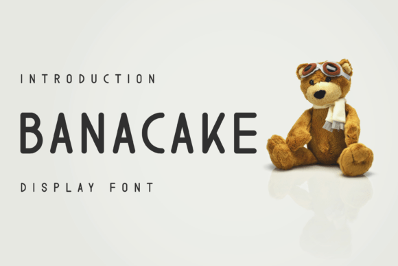 Banacake: A Modern Display Font for Creative Projects