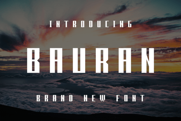 Bauran: A Modern Display Font for Creative Makers