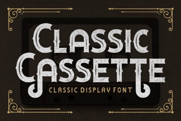 Classic Cassette Font for Vintage-Inspired Branding