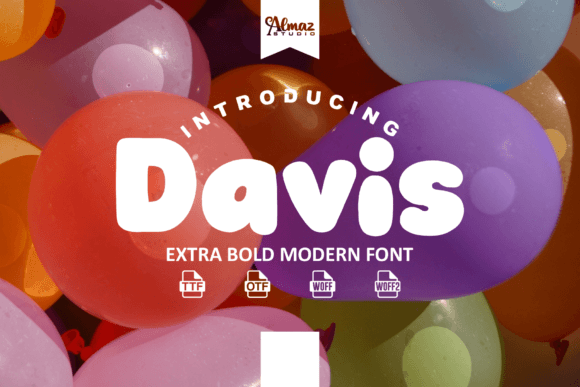 Davis Font for Bold and Fun Creative Projects