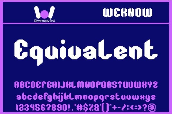 Equivalent: A Modern Display Font for Editorial Design