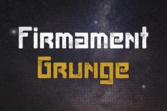 Firmament Grunge Display Font for Editorial Design