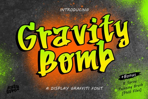 Gravity Bomb: A Display Font with Street Style and Editorial Charm
