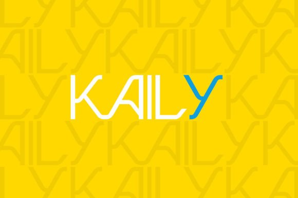 Kaily: A Cool Modern Display Font for Creative Branding