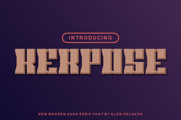 Kerpose: A Bold Display Font for Creative Branding