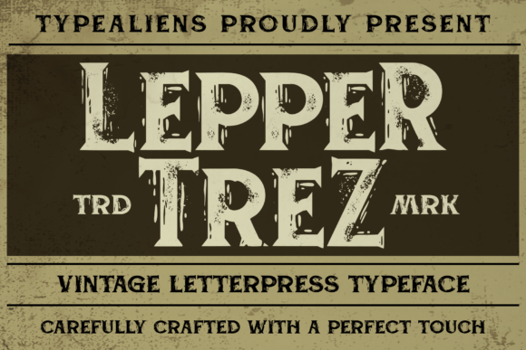 Leppertrez: A Vintage Serif Font for Timeless Editorial Design
