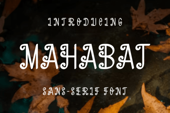 Mahabat Display Font for Web Design and Branding