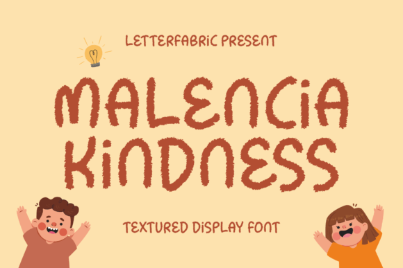 Malencia Kindness – A Textured Display Font for Modern Web Design