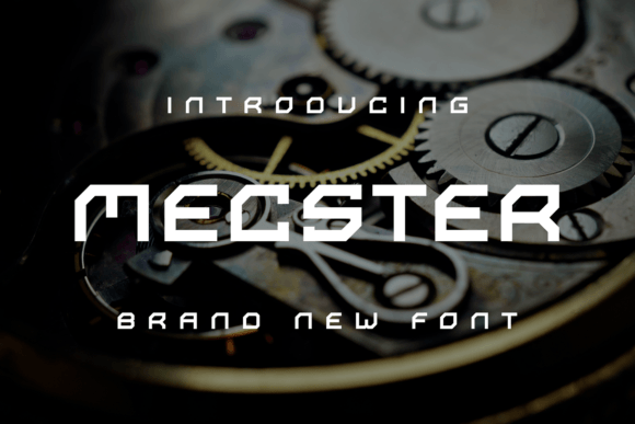 Mecster: A Unique Display Font for Modern Editorial Design