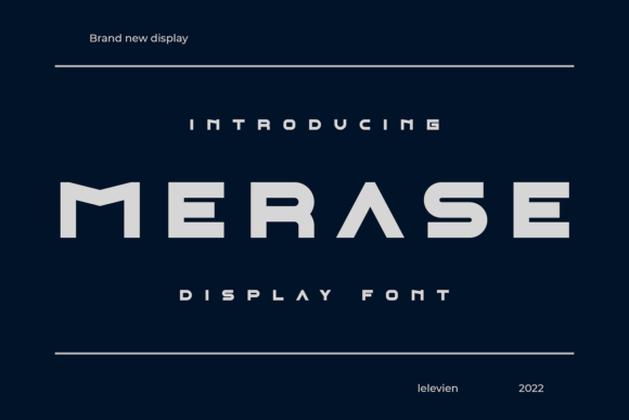 Merase: A Cool Display Font for Business Branding