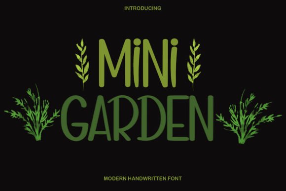 Mini Garden Font for Handmade Creations and Elegant Design