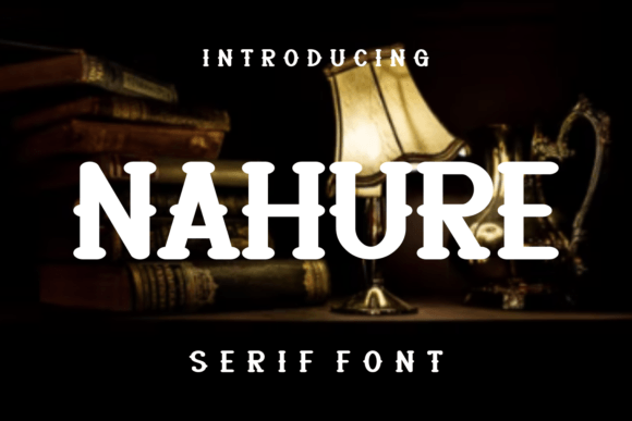 Nahure Display Font for Creative Craft Projects