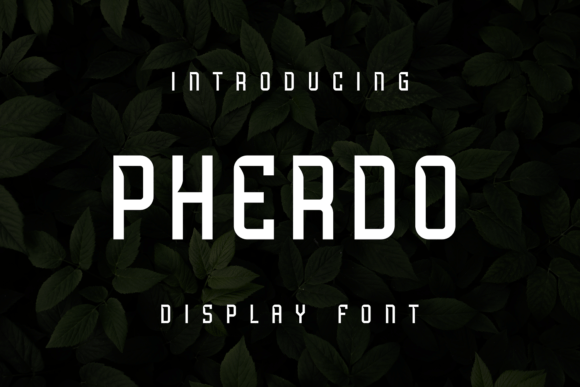 Pherdo Display Font for Editorial Design