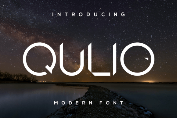 Qulio: A Futuristic Display Font for Modern Editorial Design