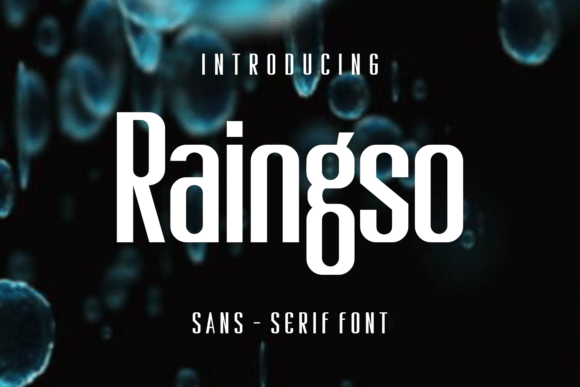Raingso Display Font for Modern Web Design