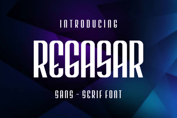 Regasar: A Playful Display Font for Modern Editorial Design