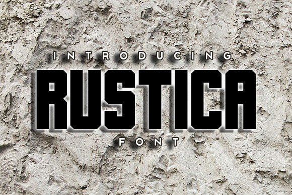 Rustica: A Blocky Typeface for Bold Digital Designs