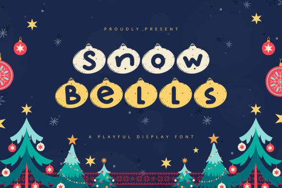Snow Bells Font for Handmade Creations and Seasonal Designs