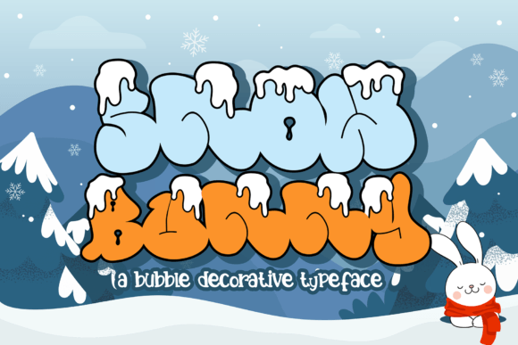 Snow Bunny Font for Festive and Functional Editorial Design