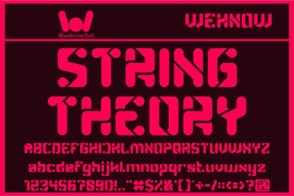 String Theory: A Sci-Fi-Inspired Display Font for Bold Branding