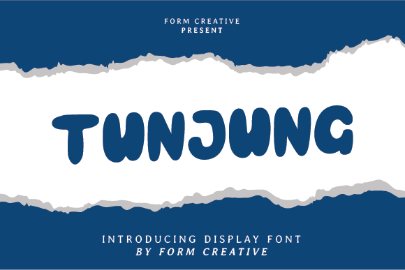 Tunjung Display Font for Bold Editorial Design